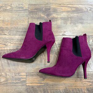🏷🌷Guess 7 Magenta Purple Suede Booties